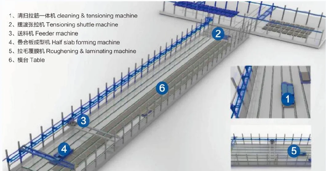 Staionary Casting Bed and Production Table for Precast Half Floor Slab/Sandwich Wall Panel